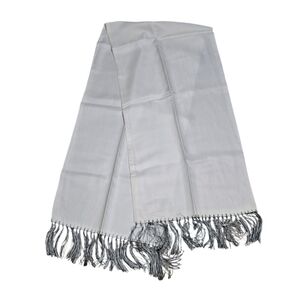 Vintage Faux Silk Scarf White Vintage Scarf Made in England